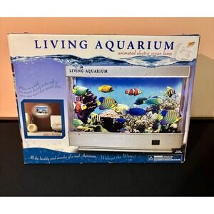 Living Aquarium Animated Electric Ocean Lamp 2008 Rotating Motion Fish Tank
